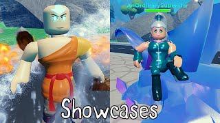 Ice witch and nomad (aang) showcase. Heroes online world roblox