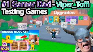 #1 Gamer Dad - Viper_Toffi Testing Merge Simulator on Roblox