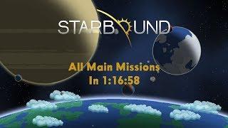 Starbound Speedrun | All Main Missions (Solo) in 1:16:58