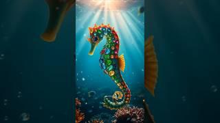 Hybrid sea gemstone animals 🪸 #shorts #sea #seahorse #starfish #gems #octopus #animals #ai