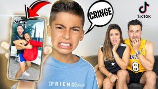 Ferran REACTS To His Parent's CRINGY TIKTOKS! (EMBARRASSING) | The Royalty Family