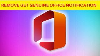 How to Remove Notification on Office 2021 | Fix your Office Notification