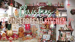 Christmas 2023 Gingerbread Kitchen Decorate With Me | Festive & Adorable Gingerbread Kitchen  ️