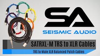 Seismic Audio SATRXL-M Male XLR to 1/4" TRS Cables (Official)