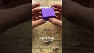 PAPER BOX EASY CRAFT TUTORIAL STEP BY STEP | DIY GIFT BOX ORIGAMI FOLDING | GIFT BOX PAPER CRAFTING