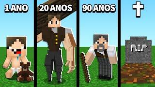 Minecraft: A CADA 1 MINUTO EU FICO MAIS VELHO!