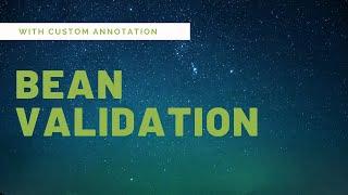 Custom Annotation - Bean Validation