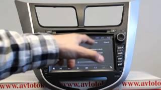 Штатное головное устройство DayStar DS-7011HD для Hyundai Solaris Android.4