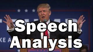 Public speaking analysis of Donald Trump's Inauguration Speech