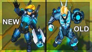 All Ezreal Skins NEW and OLD Texture Comparison Rework 2018 (League of Legends)