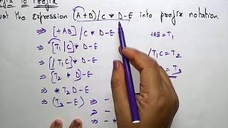 Infix to Prefix conversion | Examples | Data Structures | Lec-16 | Bhanu Priya