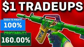 The MOST PROFITABLE CS2 Trade Ups UNDER $1! (NO RISK)