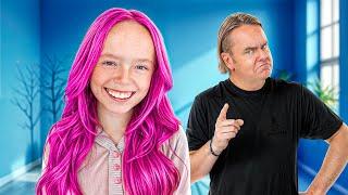 I SURPRISED My Dad With Pink Hair!