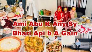 Ami Abu k anay say Bari behen b a gai | Dawat menu Vlog with different recipes | @ykbinparis2229