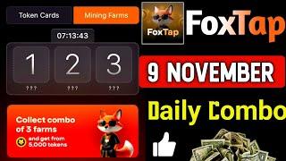 FoxTap Today Combo Card 9th November | Today Fox tap daily Combo |