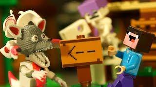 Нападение Армии Скелетов LEGO Minecraft - Лего НУБик Майнкрафт и ФНАФ FNAF