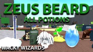 All Potions Zeus Beard Premium Ingredient Wacky Wizards Roblox