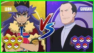 Pokemon Battle Pedia: Leon Vs Giovanni