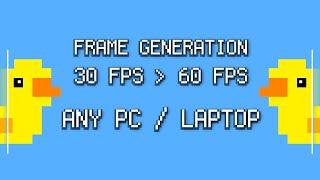 Tutorial Using Lossless Scaling Frame Generation on Low-end laptop | Tested on Ryzen 5 2500u Vega 8
