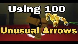 Using 100 Unusual Arrows in Stand Upright! **DIOS THE WORLD OBTAINED**