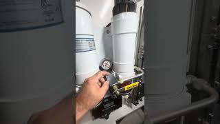 Racor check and service. #boat #luxuryyacht #yachtrepair #boating