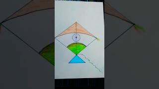 Kite for tiranga drawing #drawing #art #trending #shortsfeed #ytshorts #shorts #patang #short