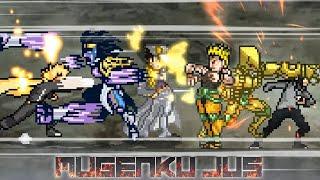 Jotaro DiU & Final Dio vs Naruto Hokage & Sasuke BTM [JJBA vs Boruto] ANIME MUGEN JUS