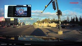 Thinkware Dash Cam: Speed and Red Light Camera Alerts Demonstrated.