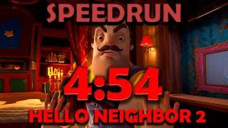 4:54 Hello Neighbor 2 speedrun any% 4:54.74