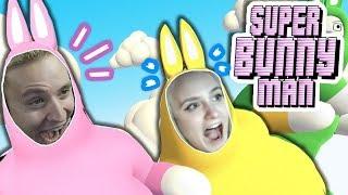 КСЮША И АНДРЕЙ ИГРАЮТ В SUPER BUNNY MAN