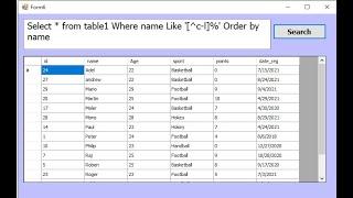 Programming in VB.net : Filter data using SQL wildcards characters in datagridview