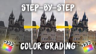 Step-by-step Color Grading in Final Cut Pro | FCPX Tutorial