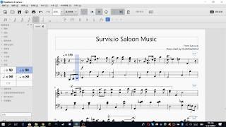 Surviv.io Saloon Music Piano Sheet