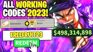 *NEW* ALL WORKING CODES FOR BLOX FRUITS SEPTEMBER 2023! ROBLOX BLOX FRUITS CODES