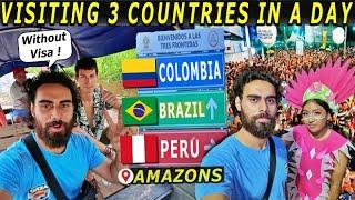 Visiting 3 Countries in One Day ! Colombia, Brazil & Peru at the Amazon Tri-Border