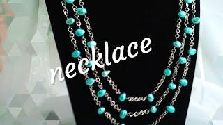 Easy necklace. Жемчужное украшение