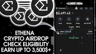 ETHENA Airdrop STARTED NOW | Earn Up To 4,000$+ USDe | Fast Crypto Airdrop Guide