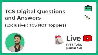 TCS Digital Questions And Answers