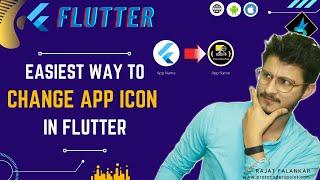 [Easiest  Way]  How to Change Flutter App Icon in android studio -  Flutter Launcher Icons