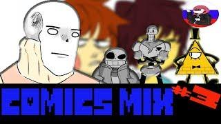 ⋞Undertale⋟ ◀COMICS MIX▶  - Санс спасает вселенную, от уничтожения Билла  (ВЫПУСК 3)