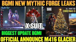 BGMI New Mythic Forge Rewards | Mythic Forge Release Date | M416 Glacier|X-Suit Confirmed Official