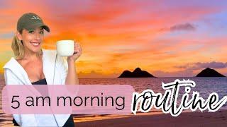 2025 5 AM MORNING ROUTINE IN HAWAII! MY NEW SUMMER MORNING ROUTINE AS A MOM OF 3 @BriannaK