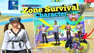 Free Fire zone survival Best Character || Last Zone Survival Push Grandmaster || season 42 