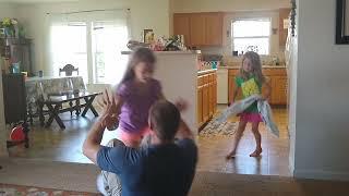 Mixed wrestling girl vs guy fight 8 yr old girl beats adult man with an arm bar