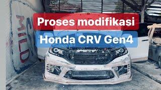 Proses Modifikasi Honda CRV Gen 4 Airsuspensi,Custom Bodykit,Repaint Bisa buat Harian