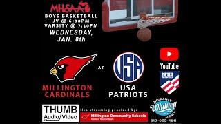 MHSAA Junior-Varsity Boys Basketball - Millington at USA - 1-8-25