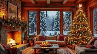 Cozy Christmas Fireplace Instrumental  Heavenly Christmas Music Fireplace Sounds  Mery Christmas