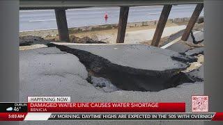 Damaged water line causes water shortage in Benicia