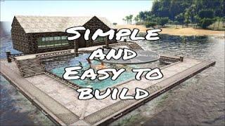 Simple metal ocean platform water base/pen building tutorial