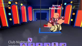 Playing (dance off )getting good at dancing in roblox